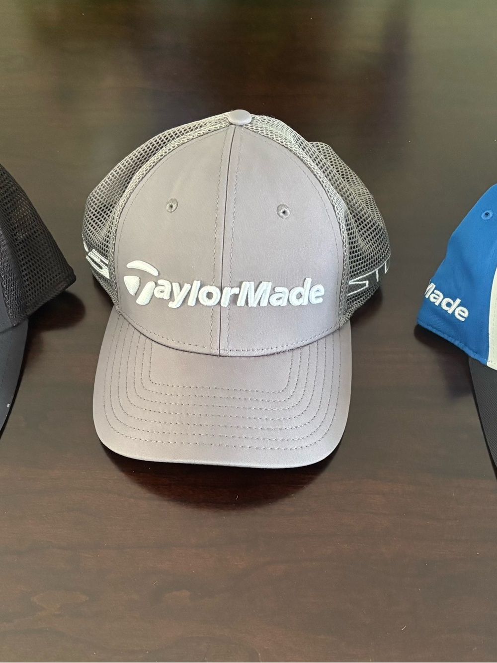 TaylorMade Gray Mesh Back Golf Hat